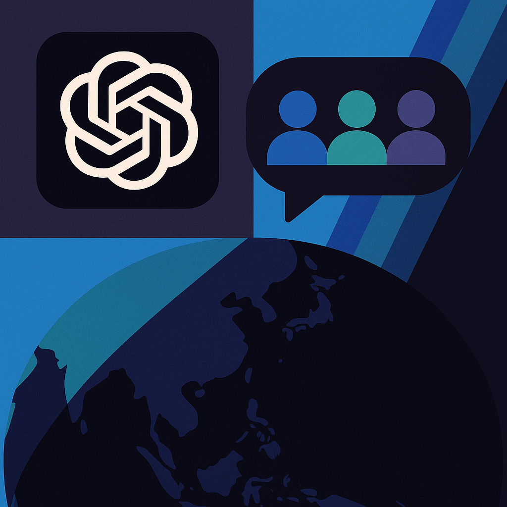 오픈AI, ‘ChatGPT 그룹 채팅’ 공개…일본·NZ·한국·대만 한정 시범