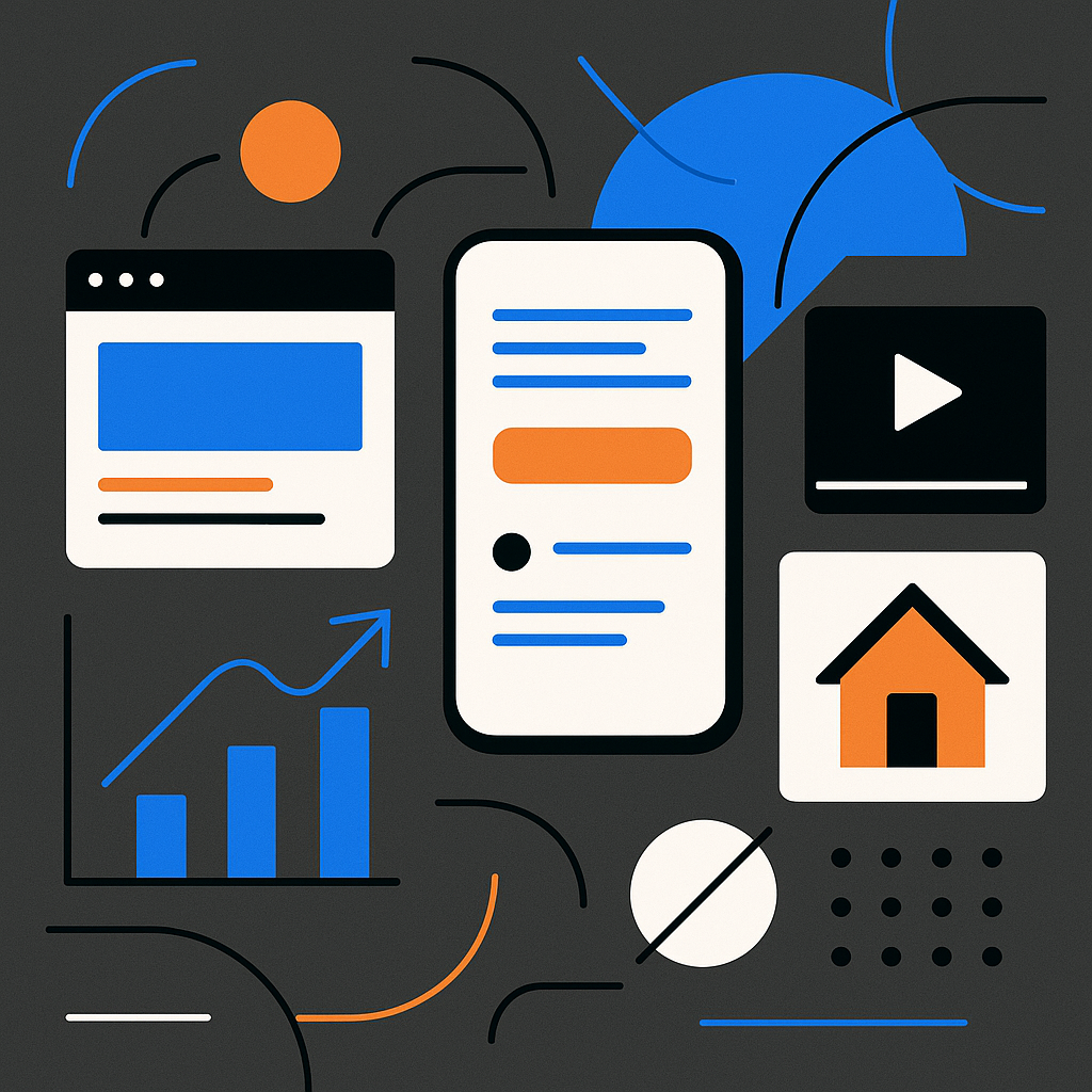 부동산 리드 생성을 이끄는 모바일·영상·미니멀 웹 디자인 전략