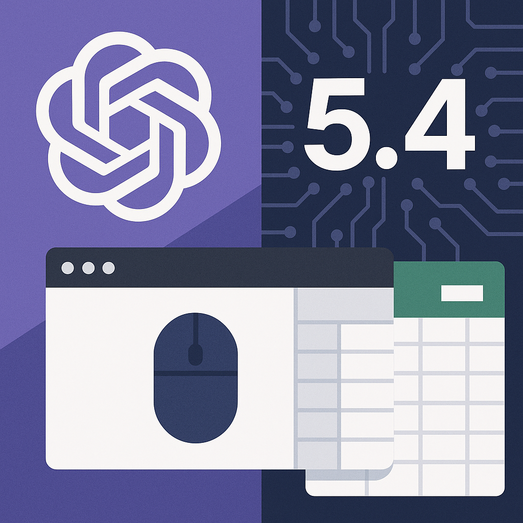 OpenAI, GPT-5.4 공개: 네이티브 컴퓨터 사용·엑셀/시트 연동